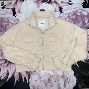 Aerie Cropped Zip Up Small